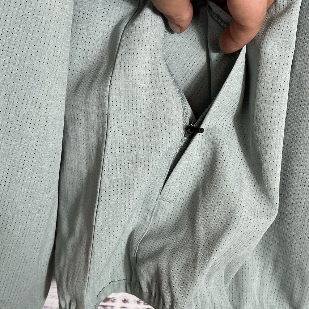 7 Diamonds Oxygenate 1/4 Zip Pullover Anti-Odor Quick Dry Small Foam Green Golf - Picture 6 of 13